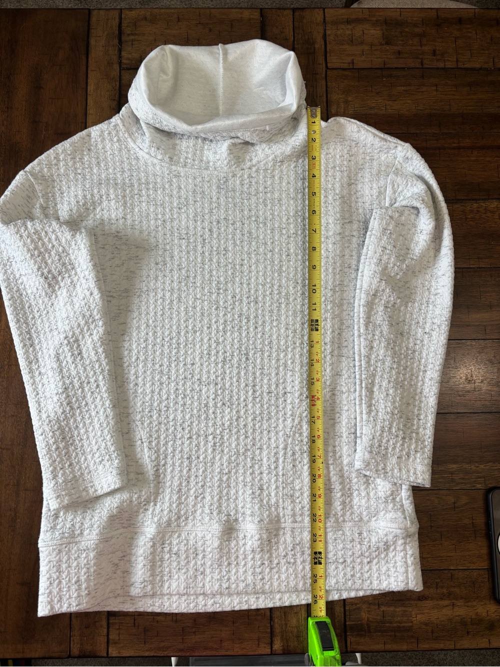 RBX White Textured Cowl Neck Sweater